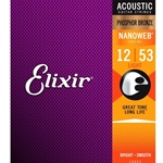 Elixir *Nanoweb Ac.Strings-.012-.053 Phos.Bronze