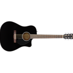 Fender CD-60SCE Cutaway Dreadnaught Acoustic Electric Guitar Gloss Black