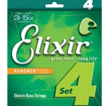 Elixir 5-String Light, Long Scale Electric Bass Nickel Plated Steel With Nanoweb Coating .045-.130