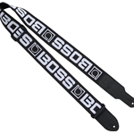 Boss BOSS Monogram Guitar Strap Black/White