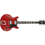 Hagstrom Alvar Maple Body Electric Guitar, Wild Cherry Transparent