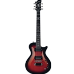 Hagstrom Ultra Swede 6-String Electric Guitar, Burgundy Burst