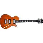 Hagstrom Ultra Max Series Electric Guitar, Milky Mandarin Satin