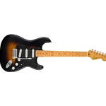 Squier 40th Anniversary Stratocaster®, Vintage Edition, Maple Fingerboard, Black Anodized Pickguard, Satin Wide 2-Color Sunburst