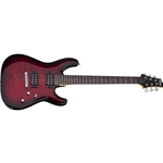 Schecter C-6 Plus 6 String Electric Guitar - Transparent Cherry Burst