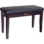 Roland Duet Piano Bench, Rosewood, with Storage Compartment