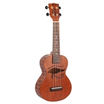 Mahalo Artist Elite Series Laser Engraved Concert Ukulele With Bag, Pharaoh