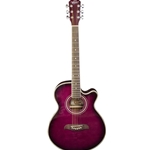 Oscar Schmidt Concert Size Acoustic Electric Purpleburst Guitar
