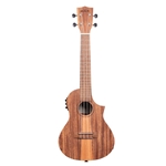 Kala Teak Tri-top Concert Ukulele With Cutaway & EQ