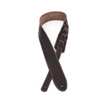 Profile 2.25" Leather Strap with Hot Press Design, Brown