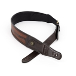 Profile Western Strap with Brass Buckle, Brown Crocodile Pattern