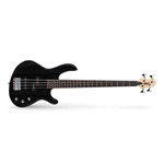 Cort Action PJ Series Electric Bass, Open Pore Black