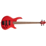 Cort C4 Deluxe Artisan Series 4-String Electric Bass, Candy Red