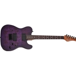 Schecter PT Standard Electric Guitar, Purple Burst Burl