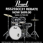 Pearl Road Series 5pc Set w/STD&CYMBS