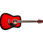 Denver Acoustic Guitar - Full Size - Red