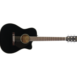 Fender CC-60SCE Concert Acoustic Electric Guitar Gloss Black