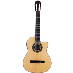 Denver Classical Cutaway Acoustic/Electric Guitar with Gigbag - 4/4 - Natural