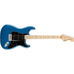 Squier Affinity Series Stratocaster, Maple Fingerboard, Black Pickguard, Lake Placid Blue