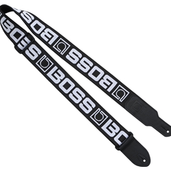 Boss BOSS Monogram Guitar Strap Black/White