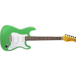 Oscar Schmidt Solid Body Strat Style Electric Guitar, Seafoam Green