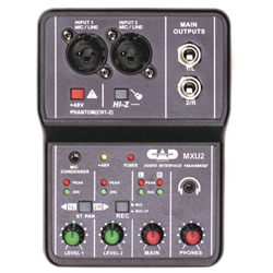 CAD 2-Channel Mixer With Phantom Power And Digital Effects