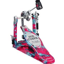 Tama 50th Anniversary Limited Iron Cobra Marble Single Drum Pedal – Coral Swirl