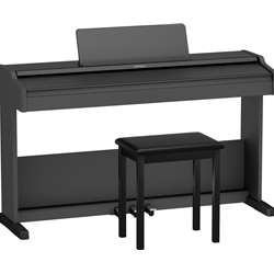 Roland RP107 Digital Piano with Stand and Bench - Black