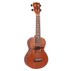 Mahalo Artist Elite Series Laser Engraved Concert Ukulele With Bag, Pharaoh
