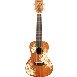 Kala Hawaiian Hibiscus Concert Mahogany Ukulele With Bag