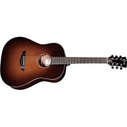 Faith Classic Burst Mars Drop-Shoulder Dreadnought Electric / Acoustic Guitar, Sunburst