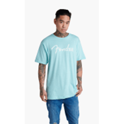 Fender® Spaghetti Logo T-Shirt, Daphne Blue