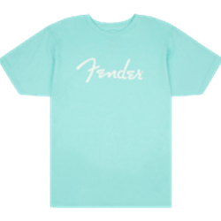 Fender® Spaghetti Logo T-Shirt, Daphne Blue