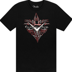 Fender® Custom Shop Pinstripe T-Shirt, Black
