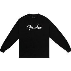 Fender® Spaghetti Logo Long-Sleeve T-shirt, Black