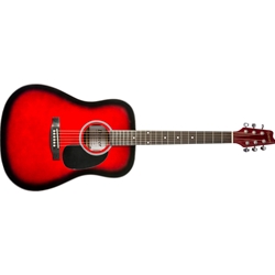 Denver Acoustic Guitar - Full Size - Red