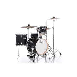 Pearl Midtown Series 4-piece Drum Set with Hardware - Matte Asphalt Black